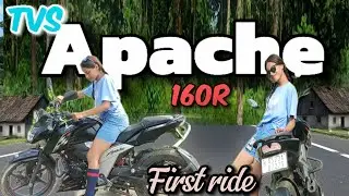 TVS Apache RTR 160 4V first ride || Apache rider girl Assam