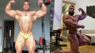 Greek bodybuilder Dionysis Geniatakis | Off season muscle checking