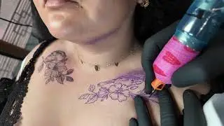 Tattoo on Chest Full Process