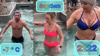 Bathing at Epiphany in the hole 2022 | Sarzhin Yar😱🥵