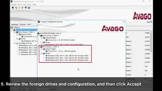 How to import a foreign array configuration into a System X RAID controller within MSM