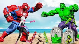 SPIDERMAN FAMILY Vs FAMILY HULK: Who Is The King Of Super Heroes ? | LIVE STORY ACTION