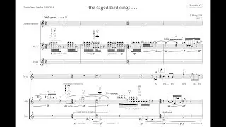 the caged bird sings... (2018) for mezzo-soprano, oboe & horn • Ji Heng LEE