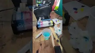 Cleaning and Flushing Ink Tank On a DTF L1800
