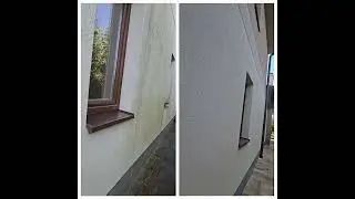 House facade and block paving cleaning before and after