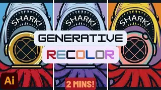 Generative Recolor Comes To Adobe Illustrator!  Make Your Colors Pop With Text Prompts!
