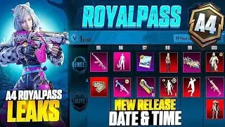 BGMI NEW  ROYAL PASS A4  | BGMI A4 ROYAL PASS REWARD | A4 RP RELEASE DATE TIME | BGMI  NEXT RP LEAKS