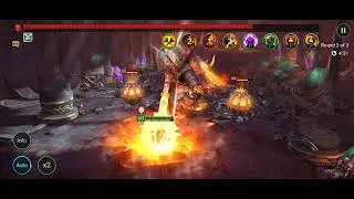 Raid:Shadow Legends- Samar Gemcursed solos Dreadhorn/Bommal, floor 50 hard doom tower