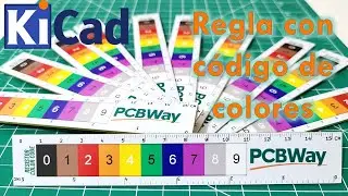 Proyecto PCB: Regla con código de colores de resistencias