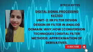 Designing IIR Filters from Analog Filters | Digital Filter Design Methods.