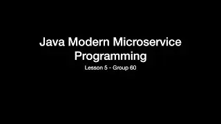 Java Microservice Programming Lesson 5 Group 61 (RabbitMQ)