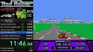 Rad Racer (NES) Speedrun 24:07.70 with 67,901 Points (Points WR)