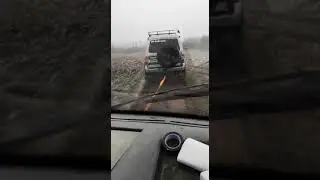Вытаскиваю буровую с объекта