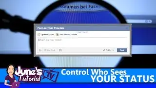 Facebook Privacy Series:  Control Who Sees Your Status (2-min version)