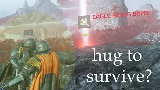 CAN YOU BLOCK ALL DAMAGE BY HUGGING?? (Helldivers 2 mythbusters)