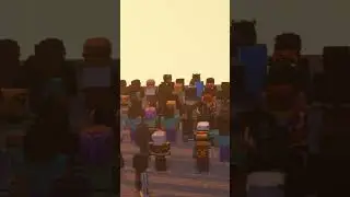 150 GRACZY SYMULOWAŁO CYWILIZACJE W MINECRAFT #shorts