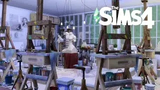 ARTIST STUDIO 🎨 | CC+ | STOP MOTION | THE SIMS 4