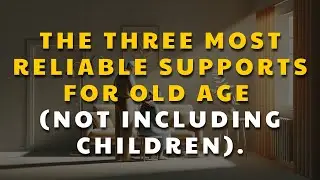 Don't Rely on Your Children: 3 Pillars of a Secure and Happy Old Age