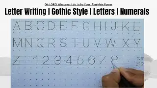 How to write Letters and Numerals in Engineering Drawing | Letter writing | Lettering | 5.1