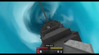 Double bridging then clutching in minecraft