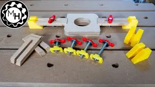 A QUICK to use Clamping System for CNC T-tracks