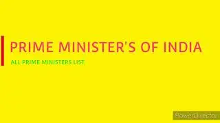 prime minister's of india || भारत के सभी प्रधानमंत्री की सूची | all prime ministers list
