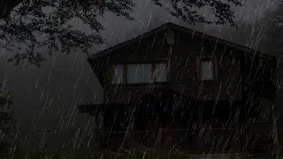 Звуки дождя и грома для сна - 99% мгновенно засыпают с Шум Дождя  и грома по Крыше в туманном лесу
