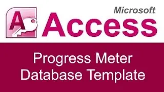 Microsoft Access Progress Meter Database Template