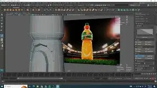 Botella de gatorade en maya