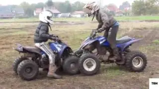 quad rijden + botsing!!!