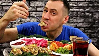 MUKBANG Мясные пальчики, Перец фаршированный / ASMR / МУКБАНГ / Мукбанг Сеня  / eating show / 먹방