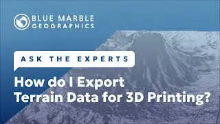 How To Export Terrain Data for 3D Printing | Global Mapper
