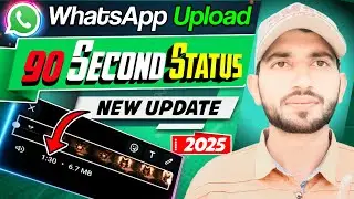 Whatsapp 90 Seconds Status | 1 Mint 30 Second Upload | How To Put A Long Video In Whatsapp Status🔥