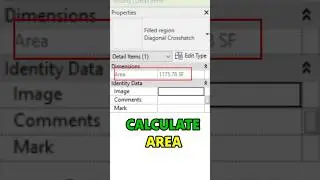 ✅Calculate Area In Revit 