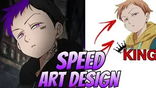 Editando o king de nanatsu no taizai no Ibis Paint x (speed art design)