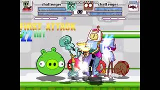 MUGEN: SpongeBob & Angry Birds vs Regular Show & Adventure Time