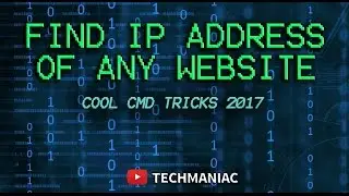How to find IP Address of a website using CMD | Cool CMD tricks 2017