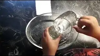 Опыт с водой "Крышка из бумаги"