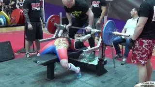 Мария Пустовит, жим лежа, 110, 115, EC WPC 2017