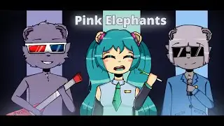 Meme - Pink Elephants. Roblox Bear Alpha - Rockstar, Special Guest, Miku !!Flash Warning!!(чит.опис)
