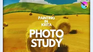 Environment Study Jan 2 2025 | Digital Painting Timelapse KRITA