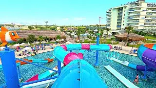 Water Turtle Water Slide in Dream Water World Hotel, Side Antalya 💦