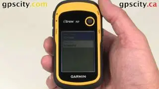 Time Setup Screen in the Garmin eTrex 10 with GPS City