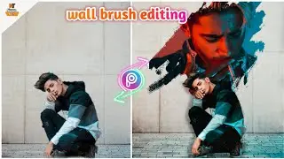 Wall Brush Photo Editing Tutorial | Picsart Photo Editing Tutorial | Instagram viral photo Editing