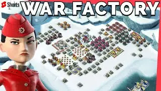 today’s WAR FACTORY unboosted SOLO - GEARHEART - BOOM BEACH gameplay/attack strategy/tips