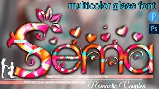 glass font editing new style multicolorglass font editing in pixellab PS CC