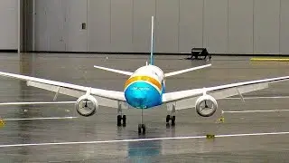 HUGE !!! STUNNING !!!  RC LIGHTWEIGHT BOEING-777 SCALE 300 GRAM AIRLINER INDOOR FLIGHT DEMONSTRATION