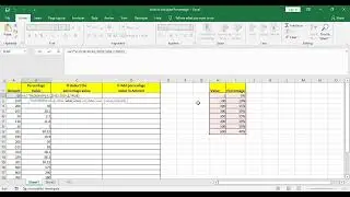 How to calculate Percentage through Vlookup formula