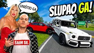 BAKA PRASE SLUPAO AUTO JELENI KARLEUŠI! TOTALNA ŠTETA! #bakaprase  #jelenakarleuša