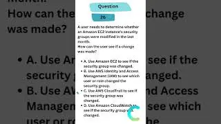 Q26: AWS cloud practitioner exam questions 
